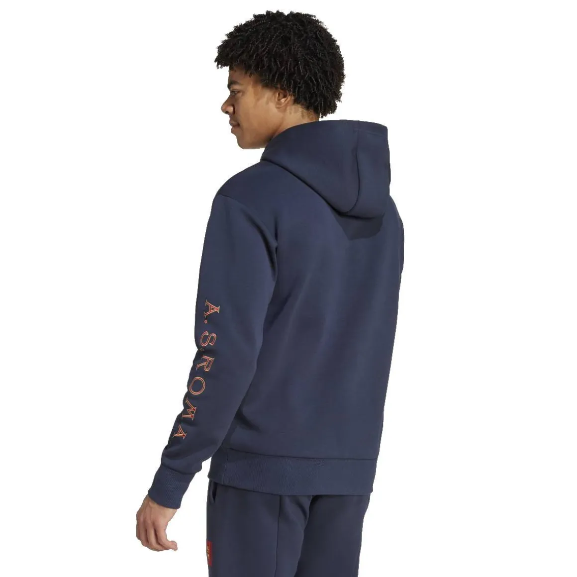 AS Roma Adidas Hoodie, Men, Blue Sale