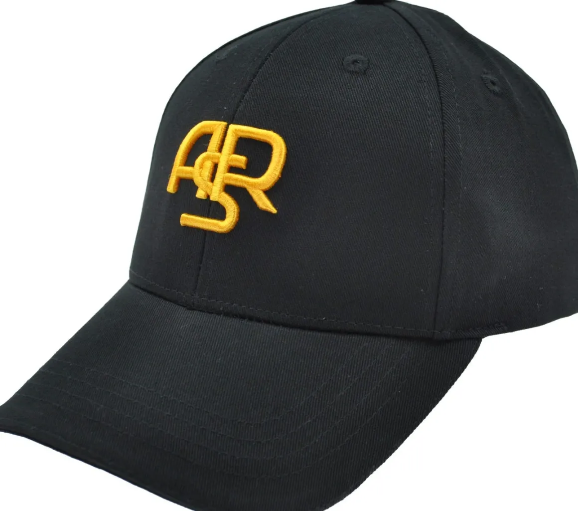 AS Roma cap with embroidered ASR monogram, Adult, Black Flash Sale