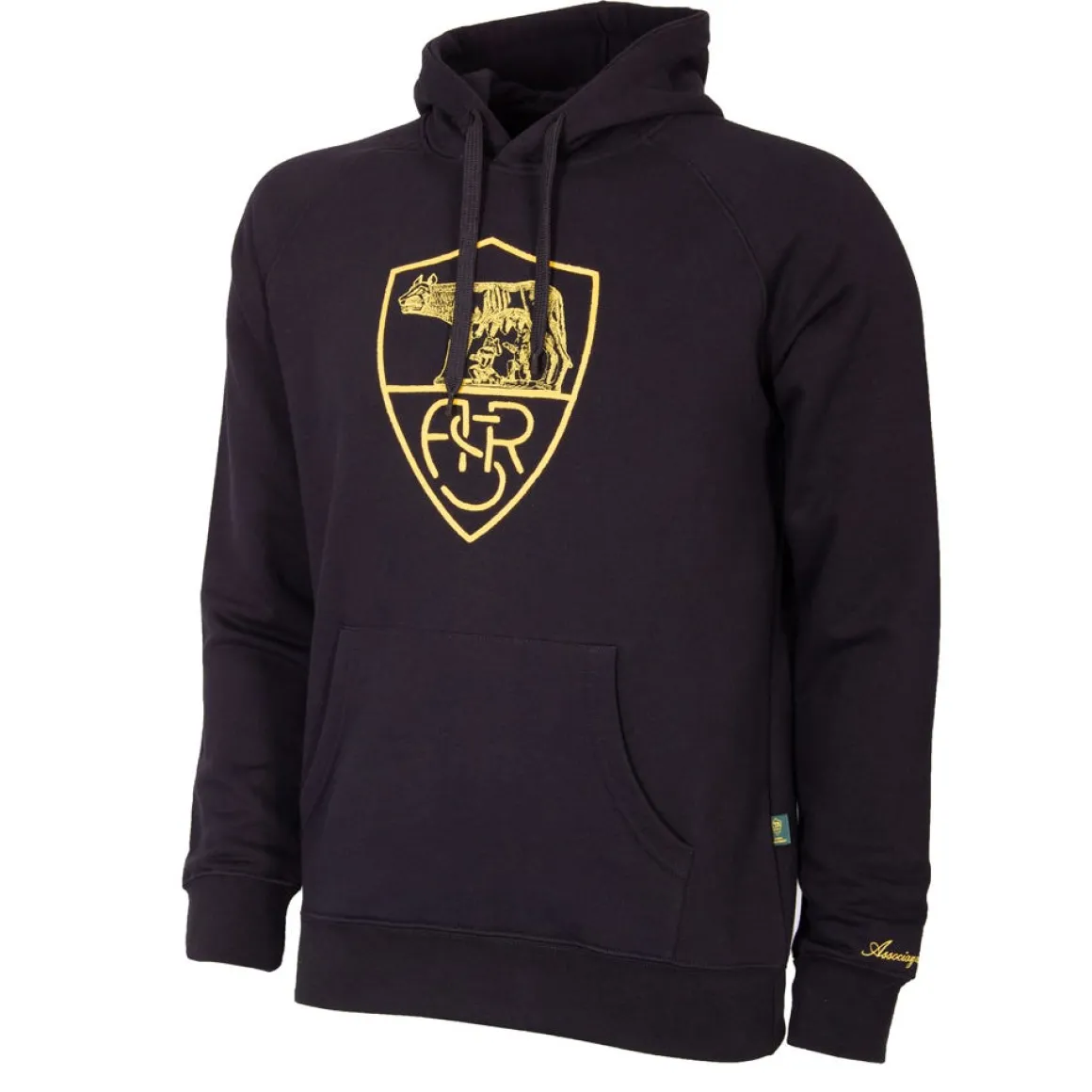 AS Roma Heritage Hoodie, Adult, Black Shop