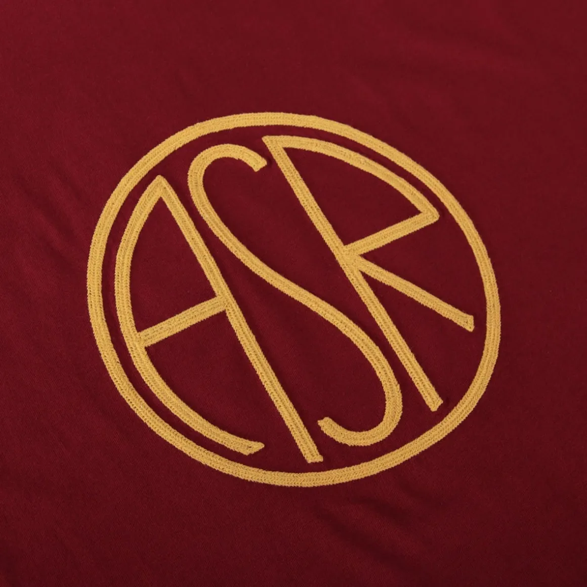 AS Roma Heritage Logo T-shirt, Adult, Red Outlet