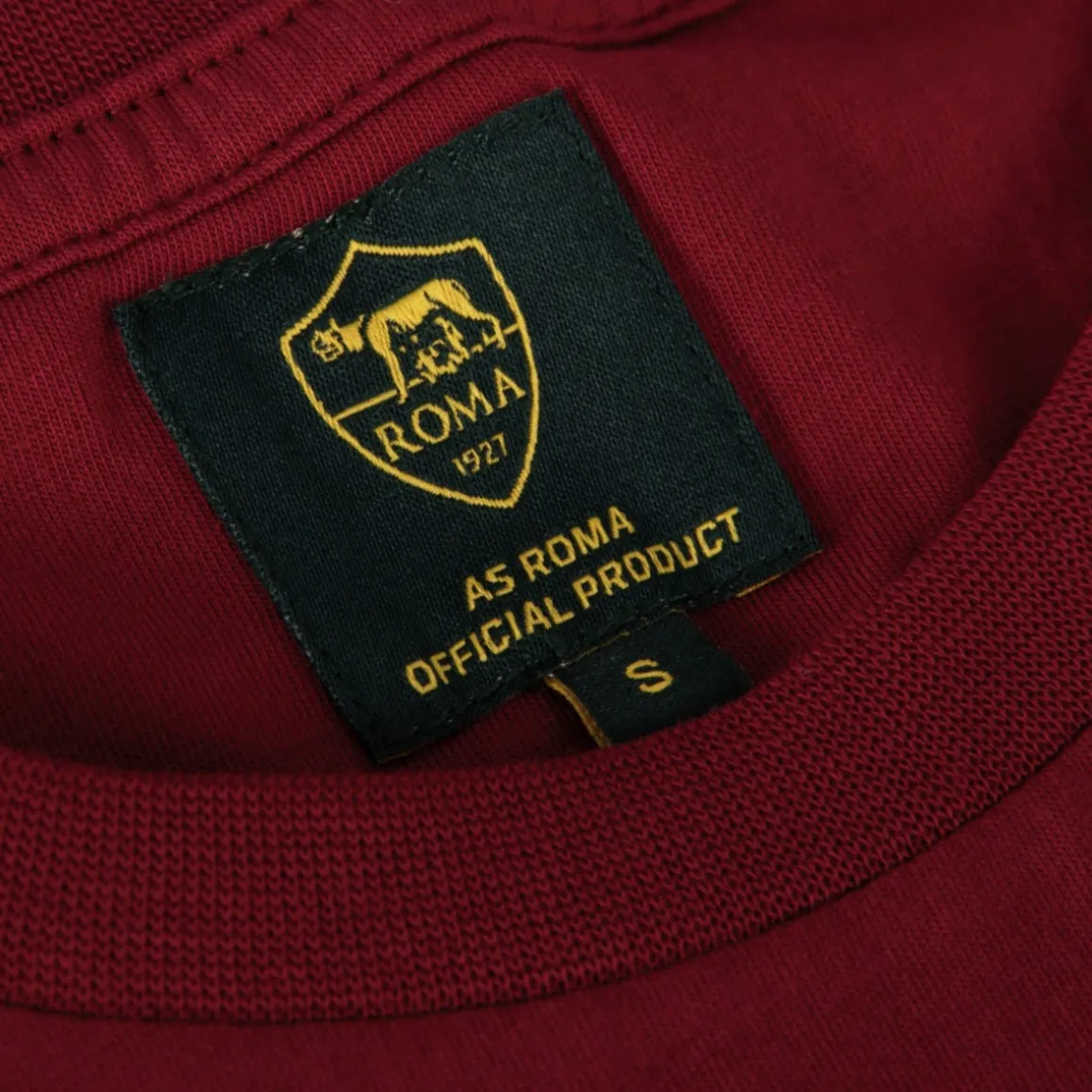 AS Roma Heritage Logo T-shirt, Adult, Red Outlet