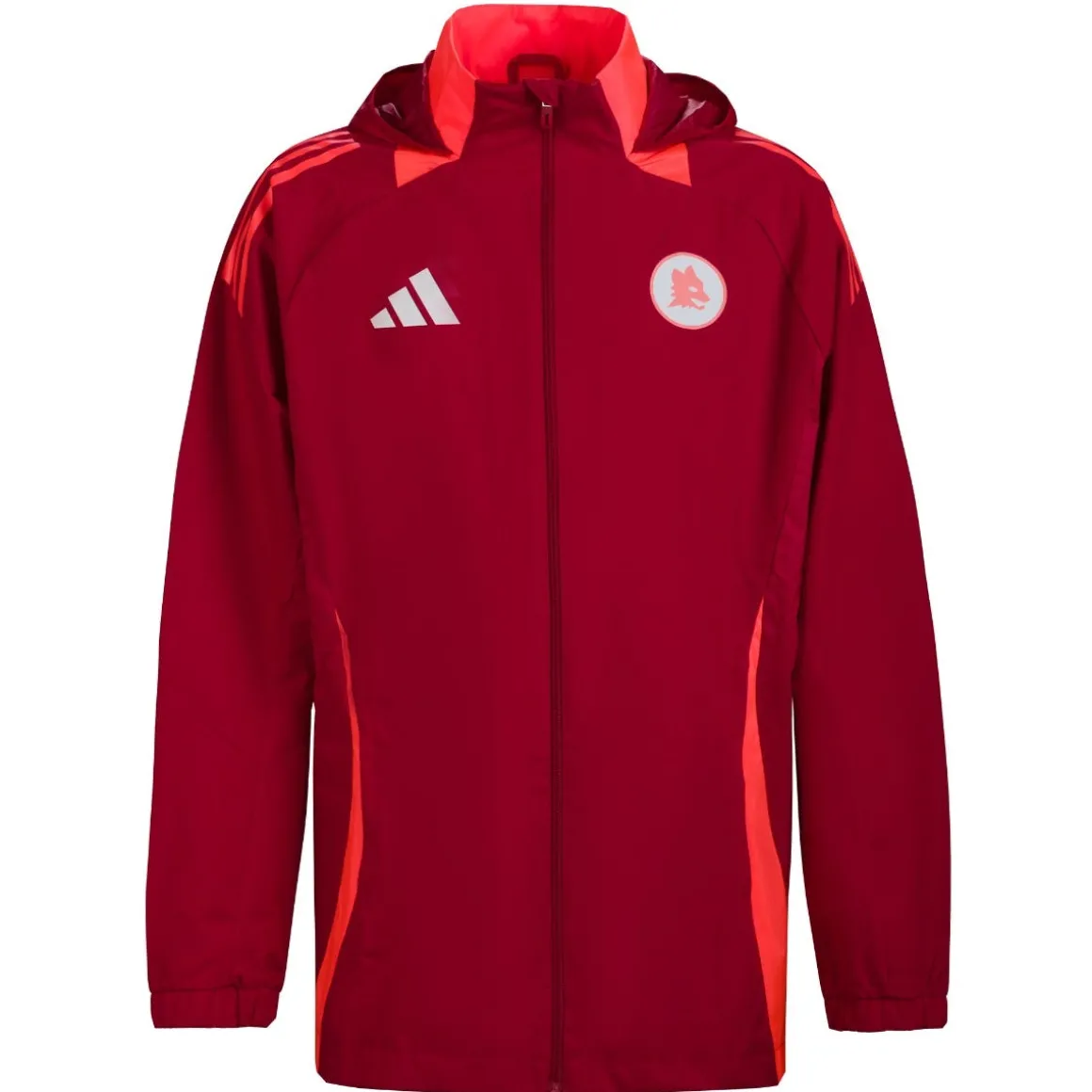 AS Roma Men Hooded Coach's Jacket, Red, Men Best