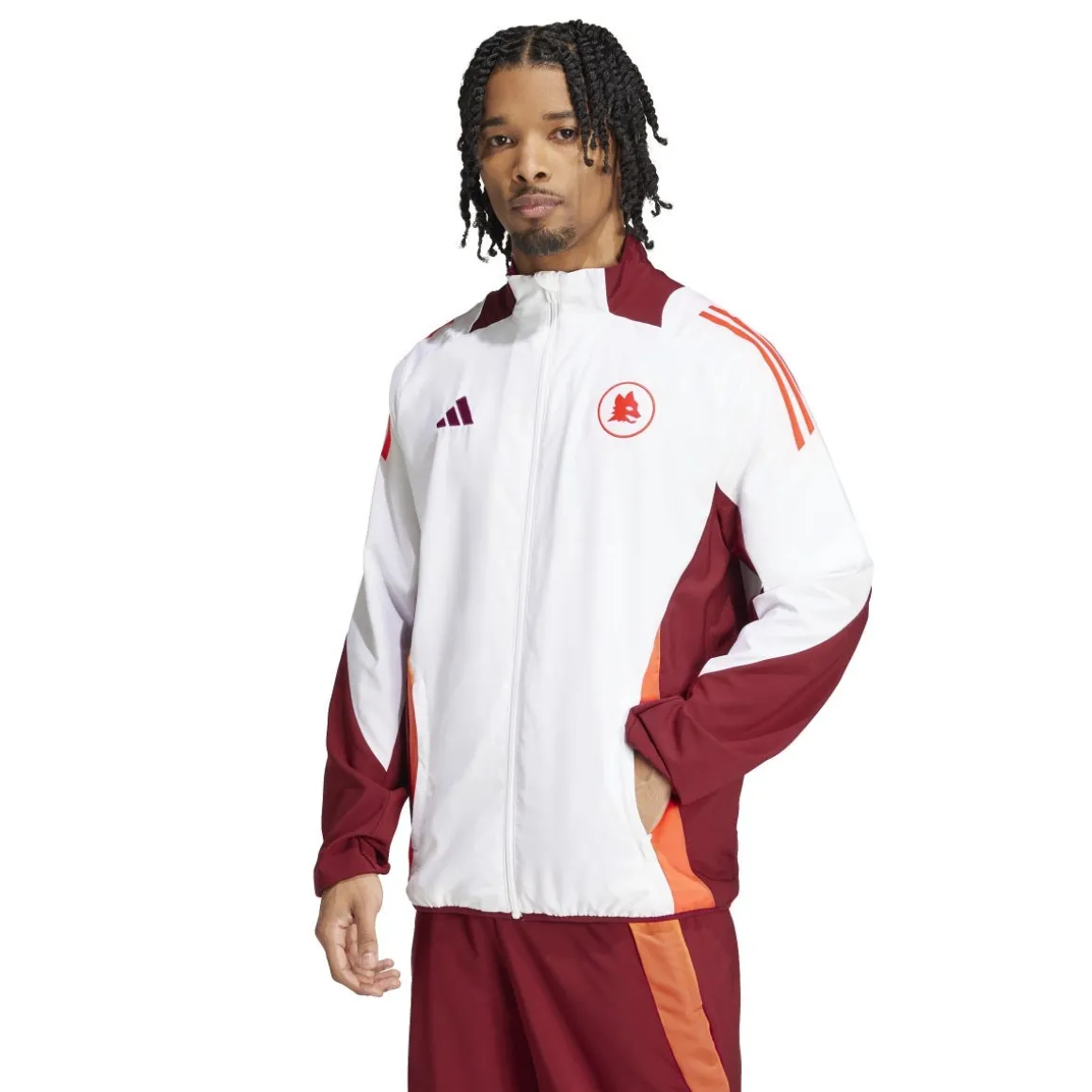 AS Roma Pre-Match Jacket, Men, White Sale