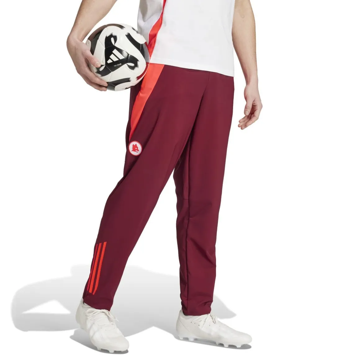 AS Roma Pre-Match Sweatpants, Men, Bordeaux New