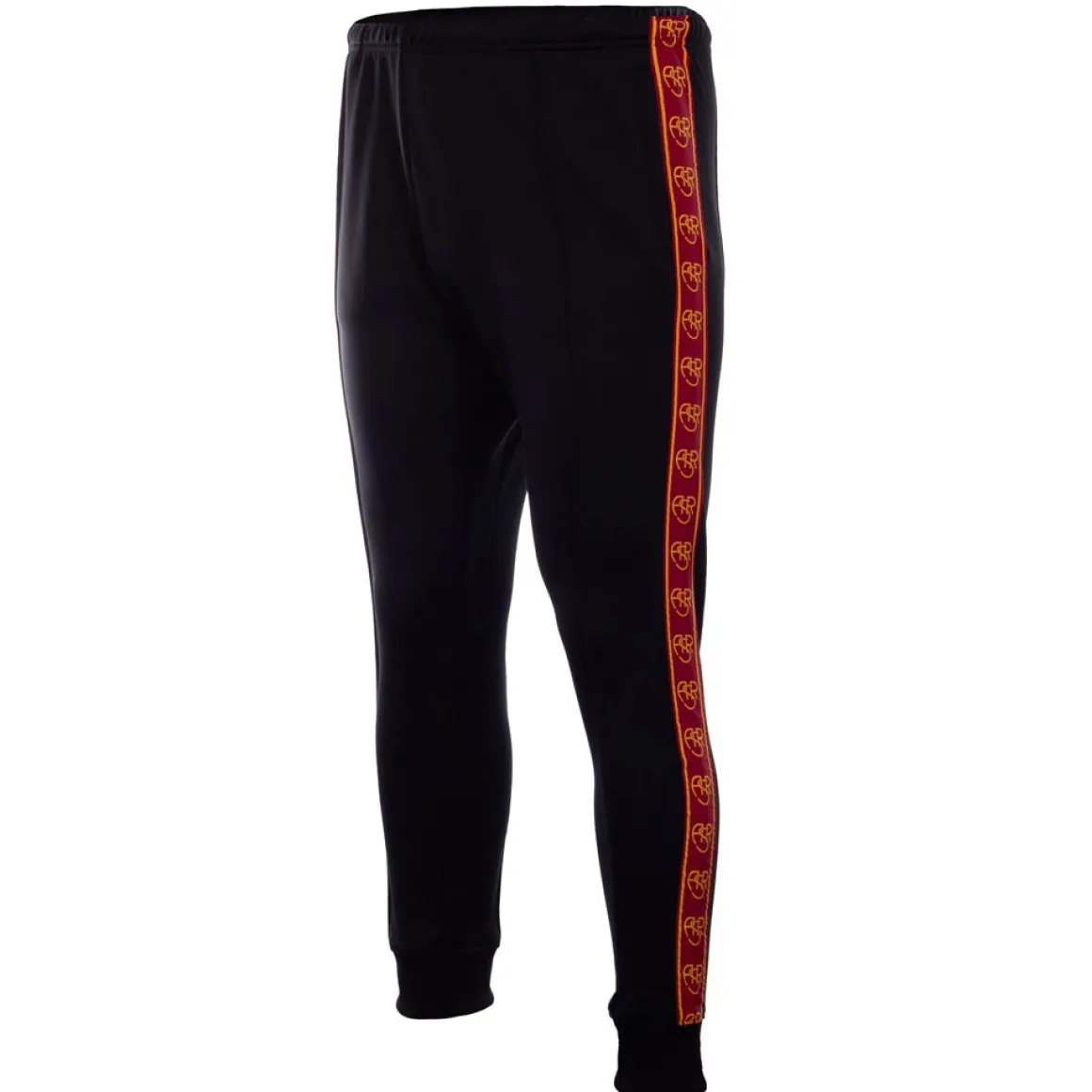 AS Roma Retro Sporty Pants, Adult, Black Shop