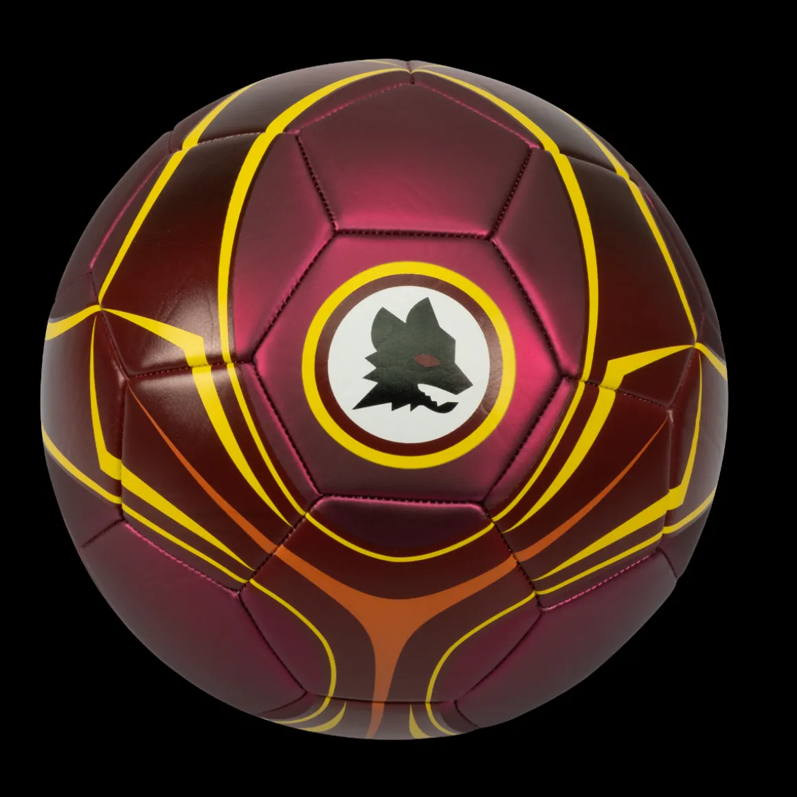 AS Roma soccer ball metallic finish and Lupo Logo, Size 5 Shop