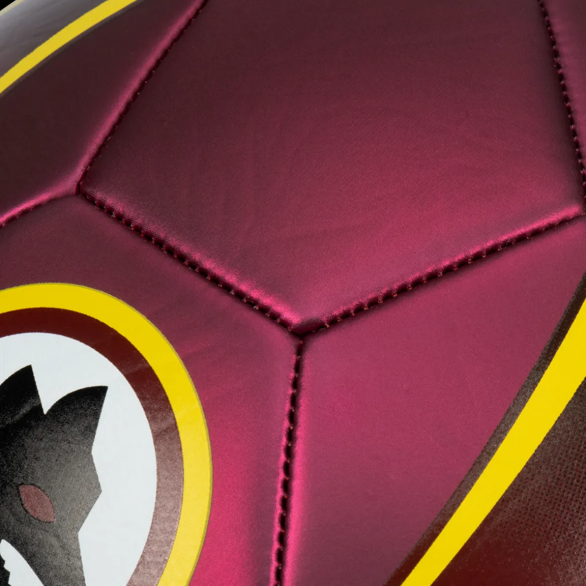AS Roma soccer ball metallic finish and Wolf Logo, Size 1 Best Sale