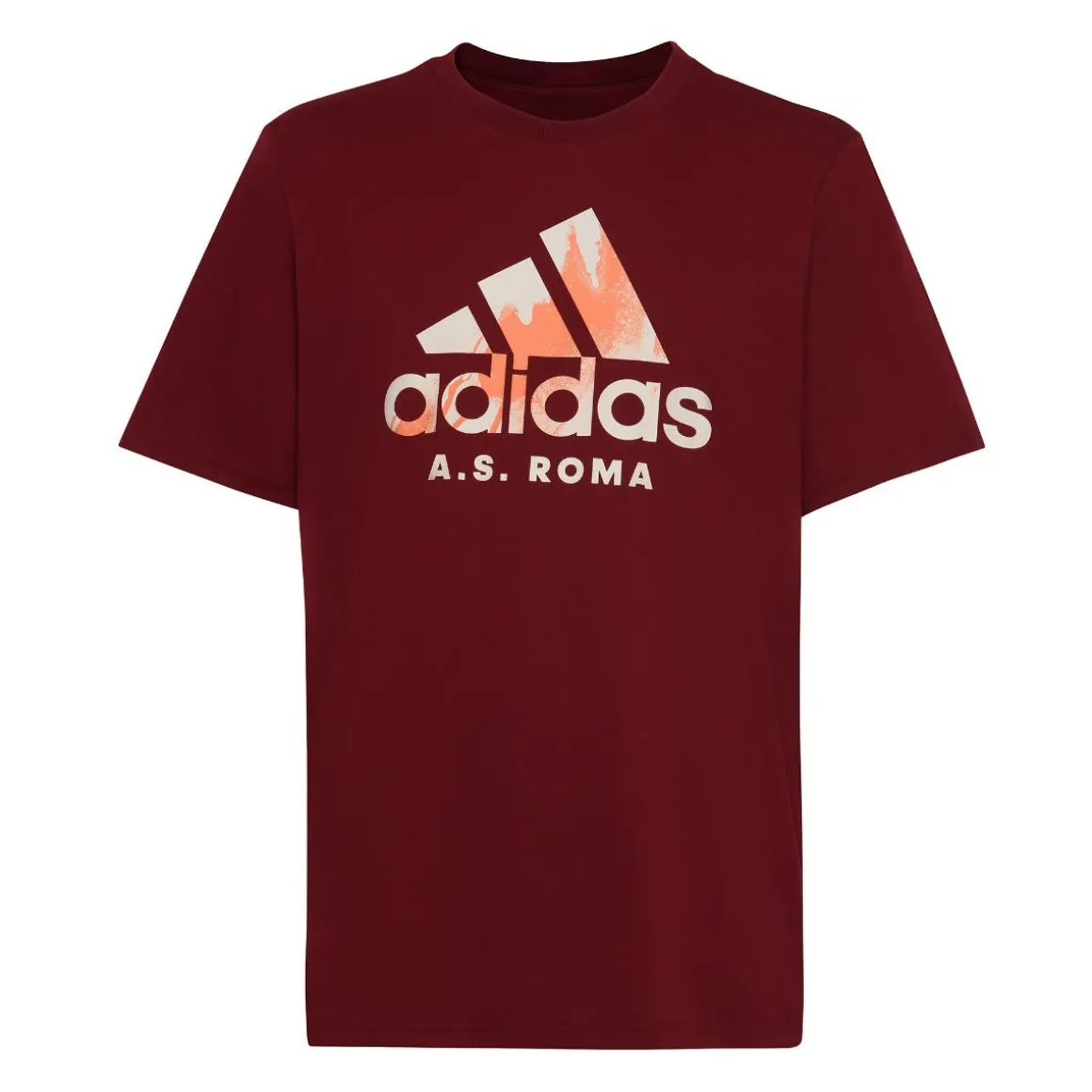 AS Roma T-shirt Logo Adidas, Red Outlet