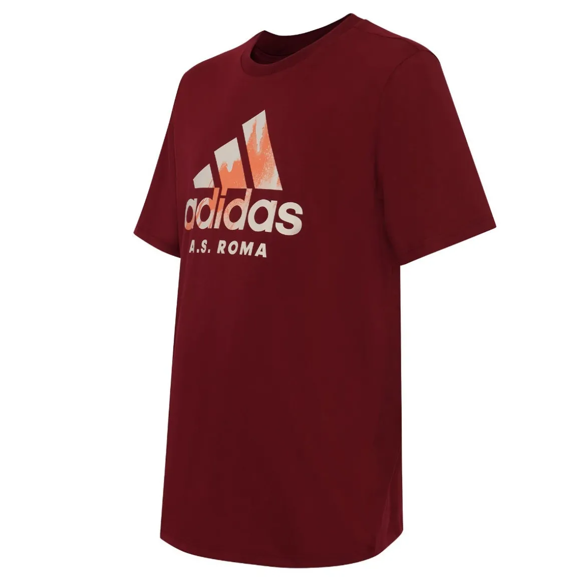 AS Roma T-shirt Logo Adidas, Red Outlet