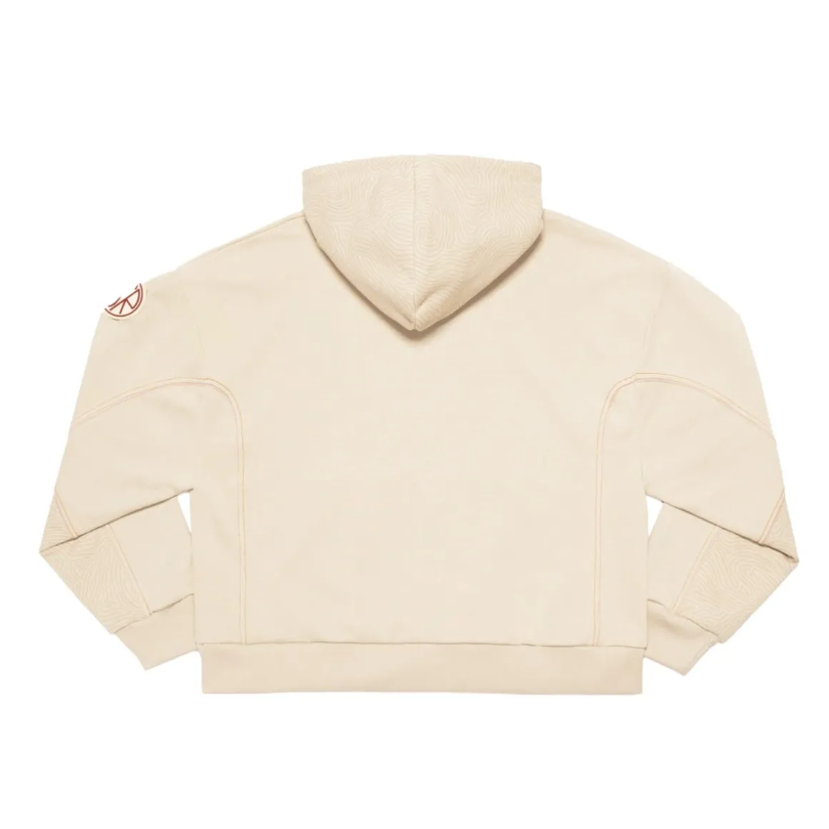 AS Roma ASR logo cropped hoodie, Women, White Cream Online