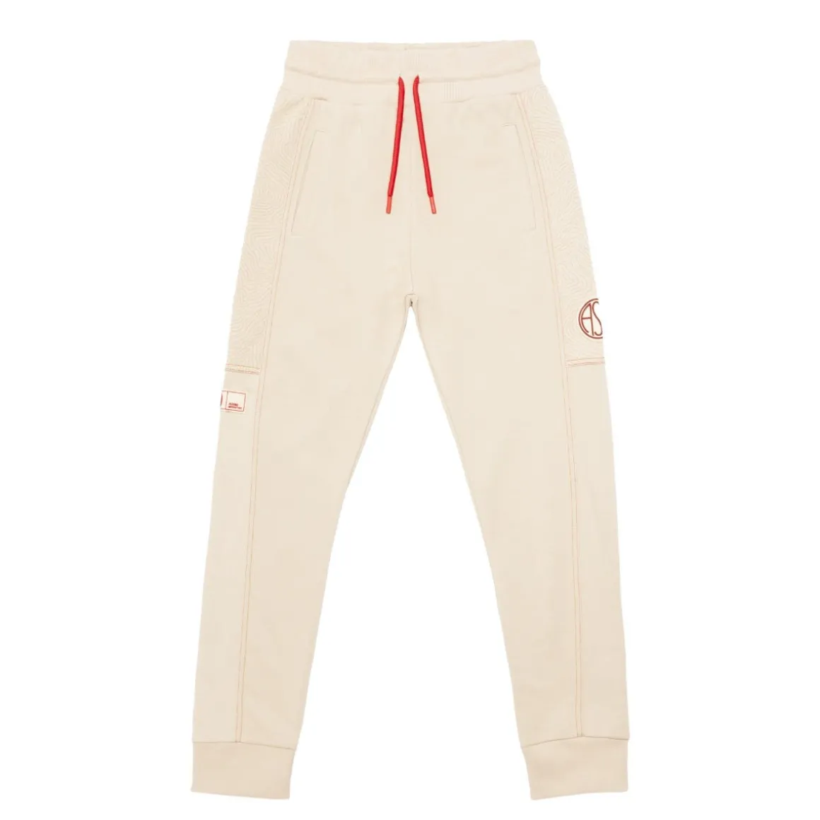 AS Roma ASR logo jogger pants, Women, White Cream Best Sale