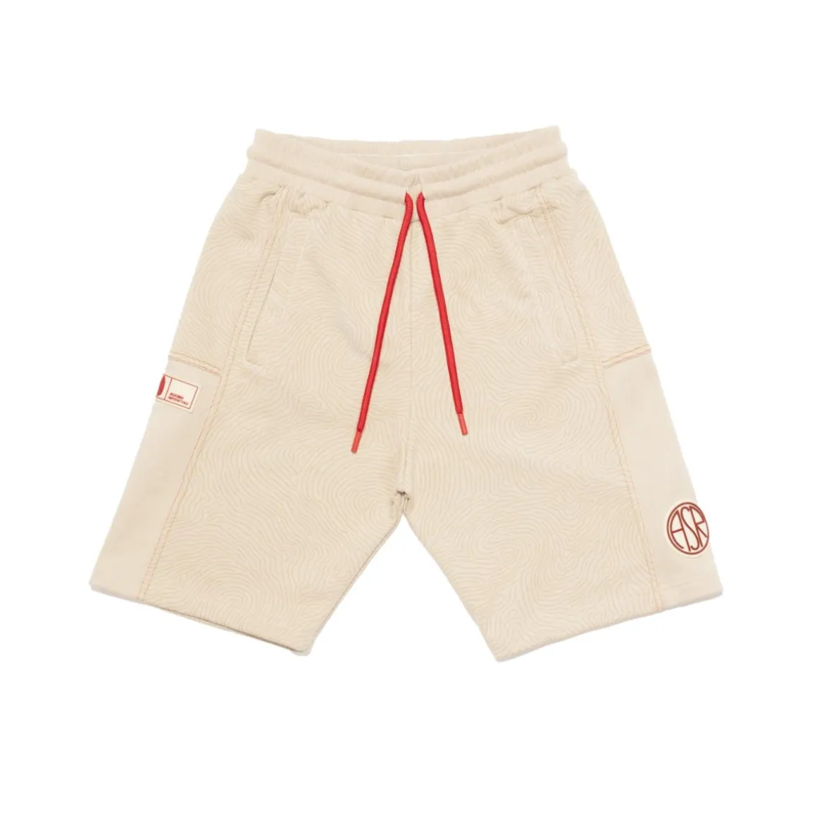 AS Roma ASR logo shorts, Men, White Cream Sale