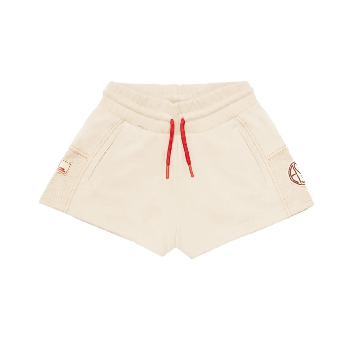 AS Roma ASR Logo Shorts, Women, White Cream Sale