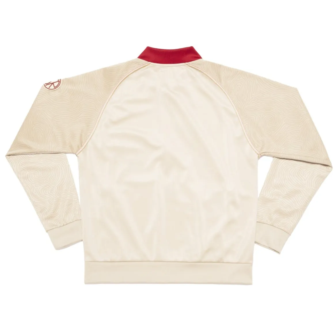 AS Roma ASR logo track jacket, Men, White Cream Shop