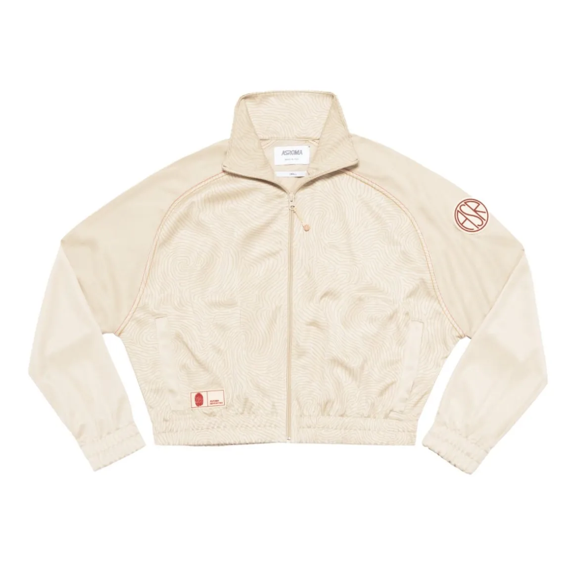 AS Roma ASR logo track jacket, Women, White Cream Online