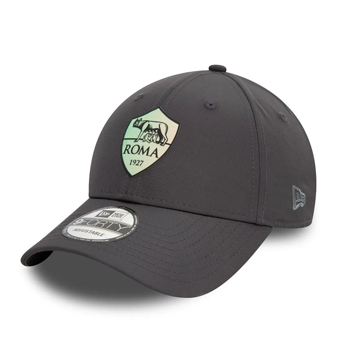 AS Roma Crest 9Forty New Era X Cap, Adult, Grey Shop