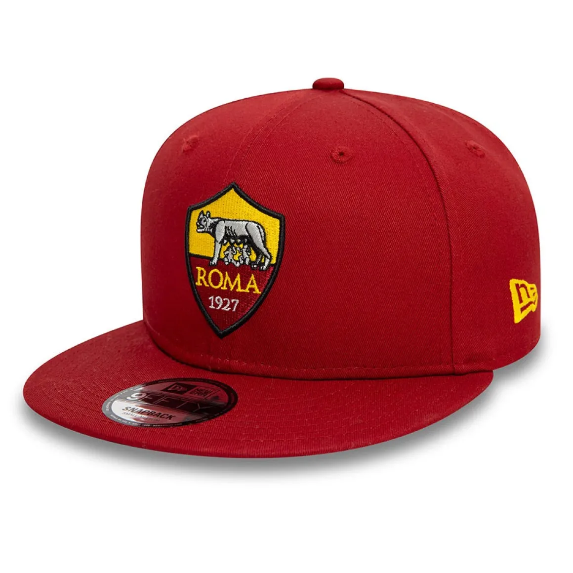 AS Roma 9Fifty New Era Logo Crest Cap, Adult, Red Hot