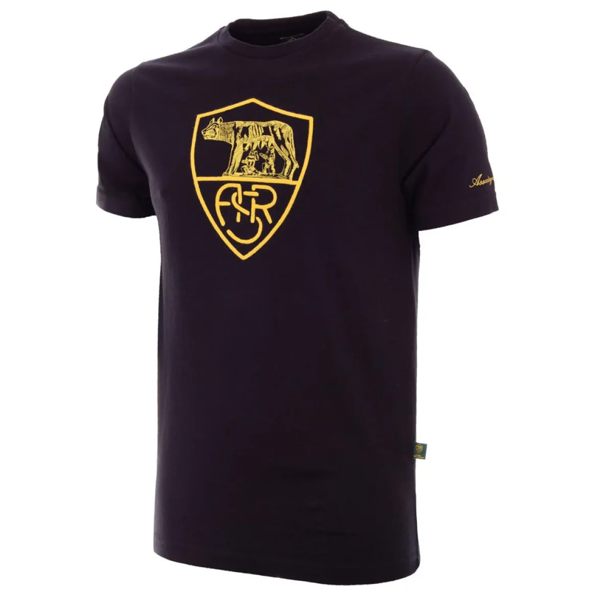 AS Roma Heritage T-shirt, Adult, Black Store
