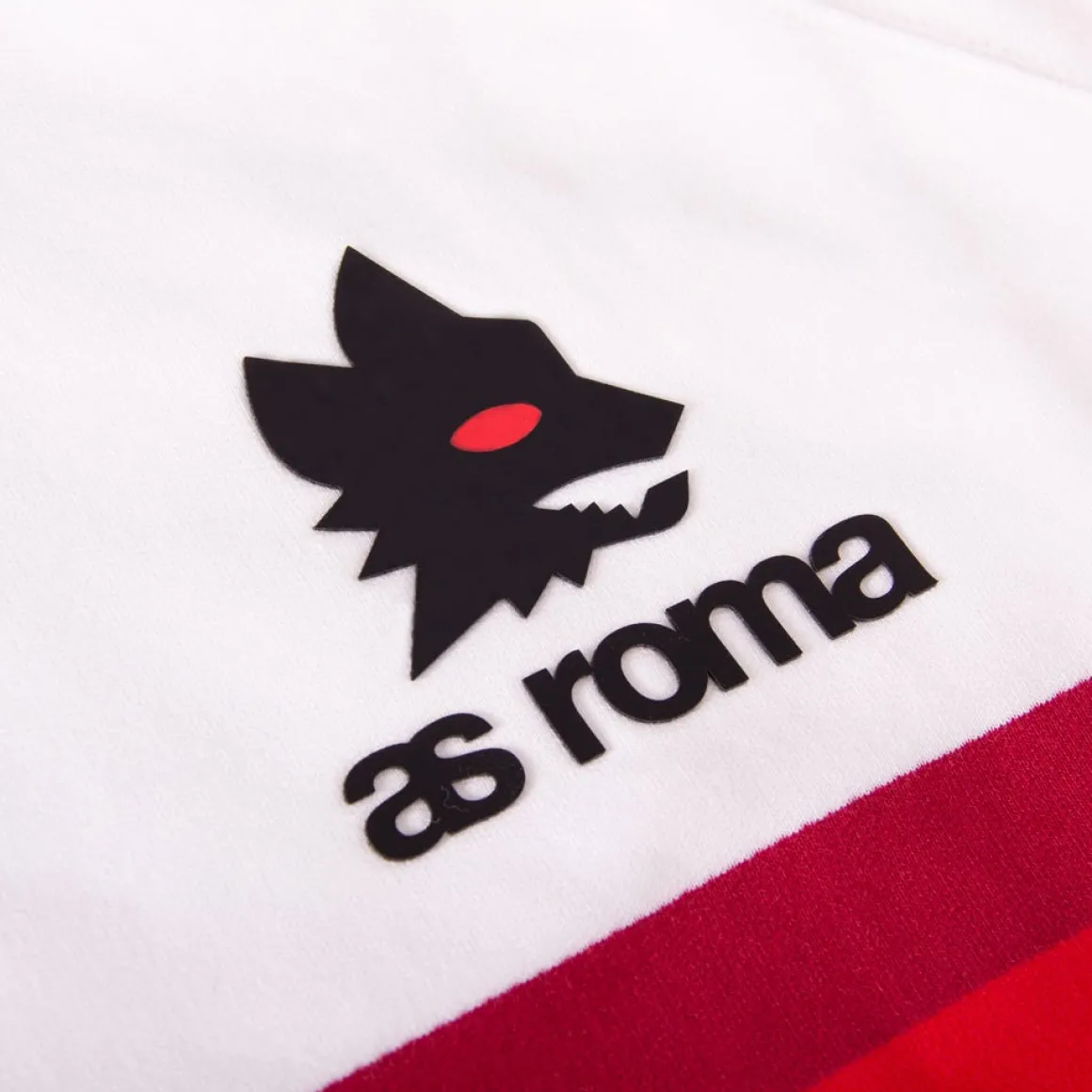 AS Roma Retro striped hoodie with logo Lupetto, Adult, White New