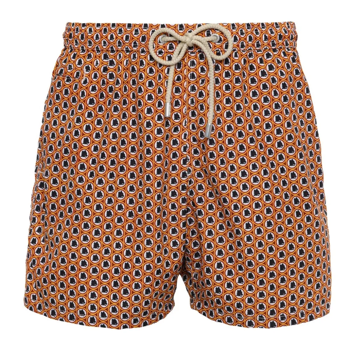 AS Roma Saint Barth Wolf Cub Logo Swimsuit Micro Fantasy, Man, Orange Best