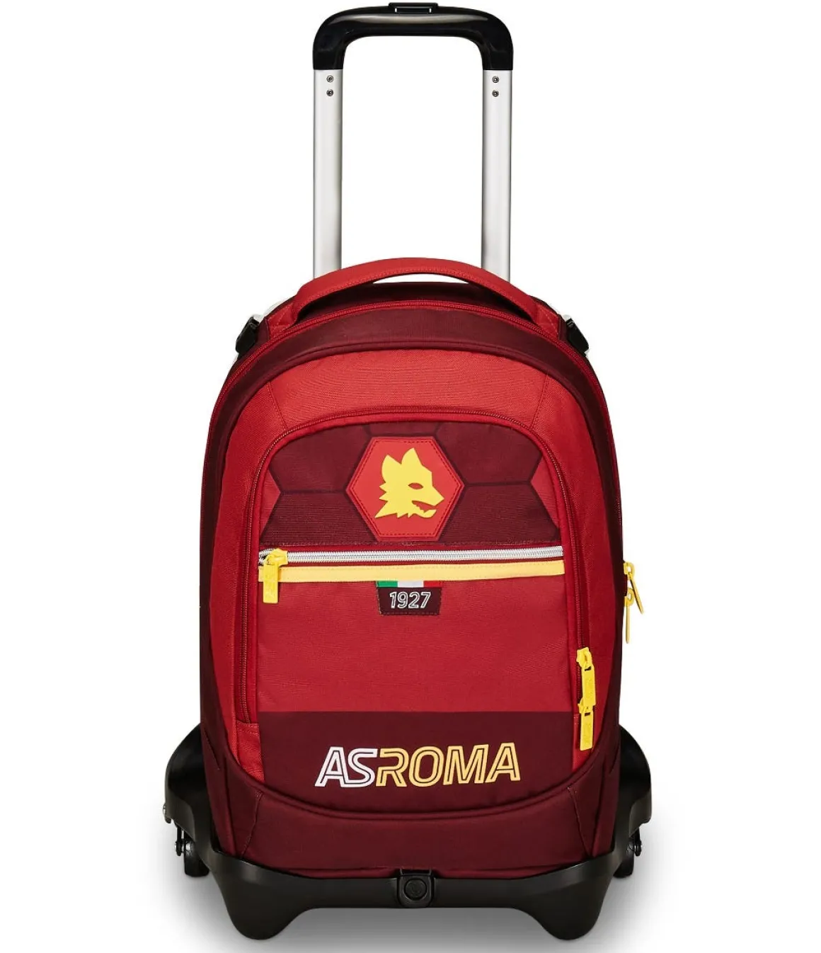 AS Roma School Backpack Trolley logo Lupetto Store