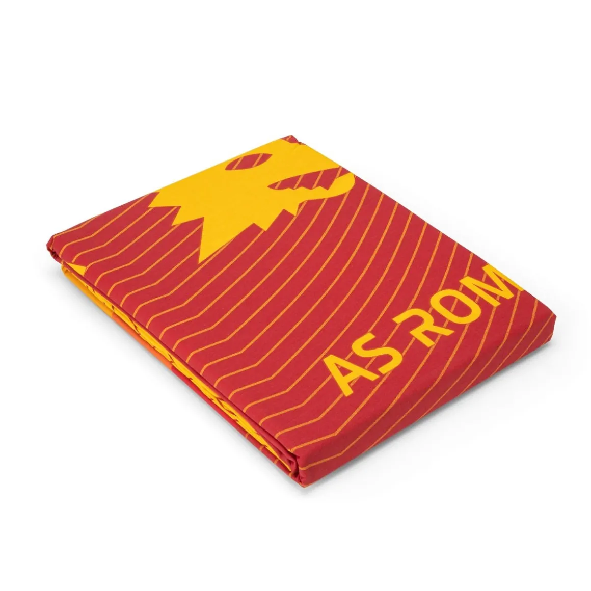 AS Roma Single bed bedding set, sheet set and pillowcase with Lupetto logo – yellow and red Hot