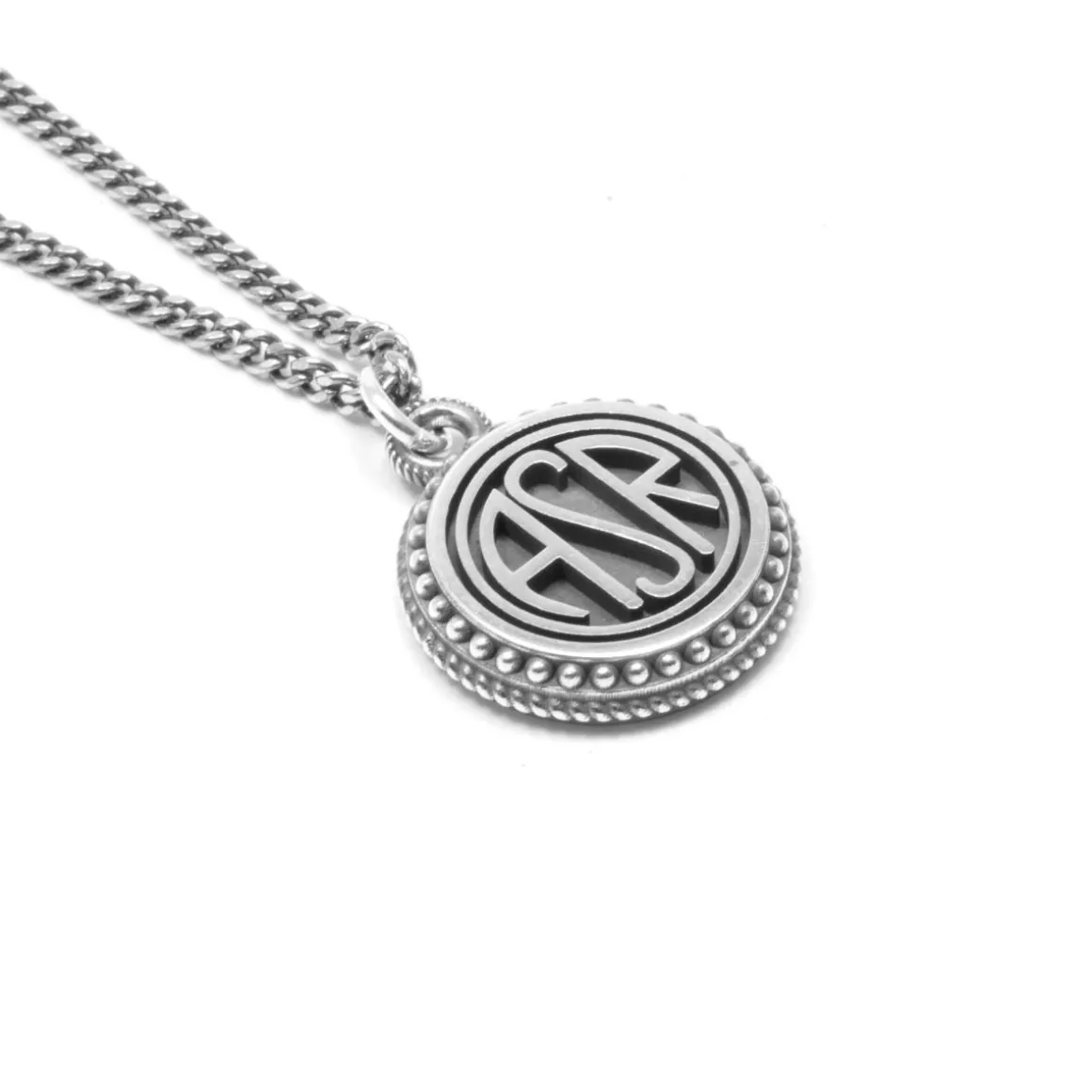 AS Roma Snake Chain Necklace X Nove25 ASR Pendant, Unisex, Sterling Silver Store