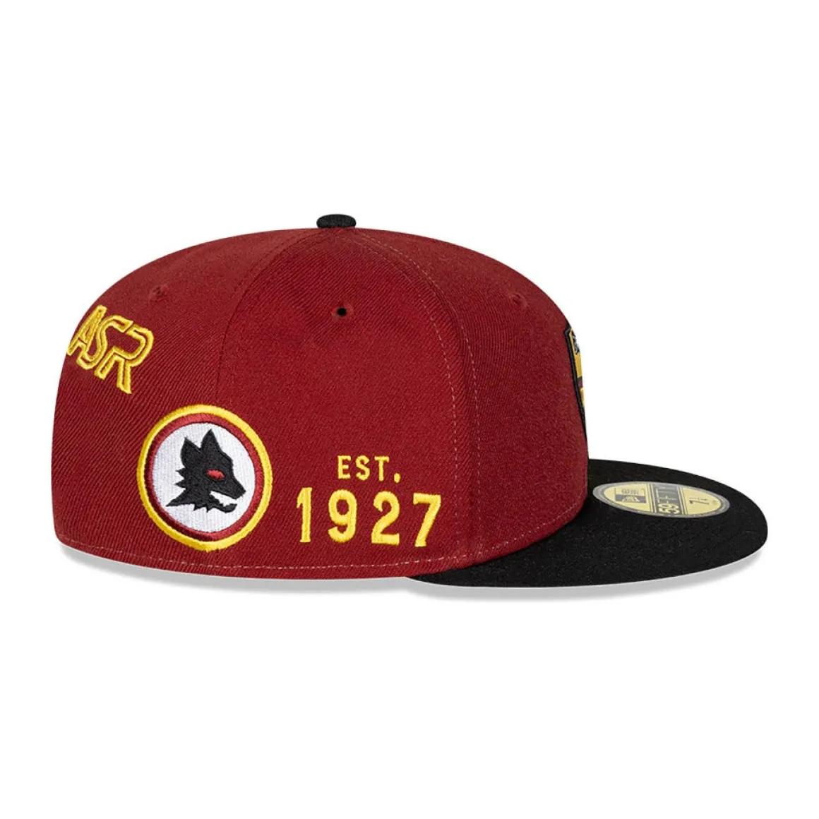 AS Roma Two-tone cap Limited Edition Crest logo 59Fifty New Era X , Adult, Red Cheap
